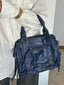 AMY bag VERA PELLE bluette pre-ordine