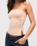 SLEEVELESS top LIGHT BEIGE