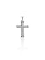 RIBBED CROSS charm