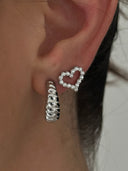 SPARKLE HEARTS Studs