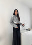 Gonna ICONIC satin lunga BLACK