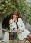 SHINY DOUBLE SQUARE Earrings