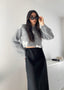 Gonna ICONIC satin lunga BLACK