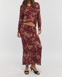 Camicia CO-ORD BURGUNDY