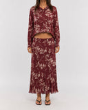 Camicia CO-ORD BURGUNDY