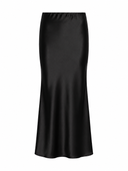 Gonna ICONIC satin lunga BLACK