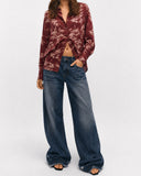 Camicia CO-ORD BURGUNDY