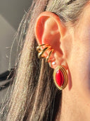 SLICE burgundy earrings