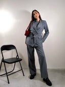 CO-ORD blazer + pantaloni sartoriali GRIGIO