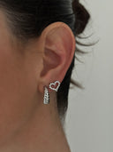 SPARKLE HEARTS Studs