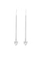 HEART saliscendi earrings