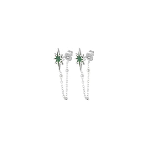 GREEN STAR Earrings