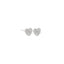 CUORE Studs Argento